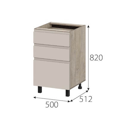 Стол рабочий 500 "Этна" 5с3я