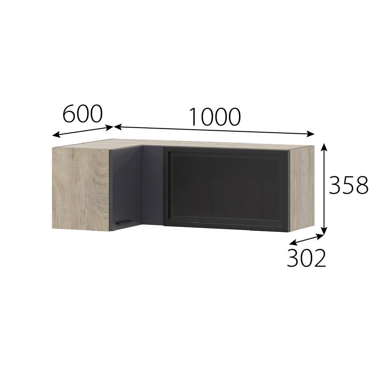 Шкаф 1000 РМДФ "Этна" 10му1я