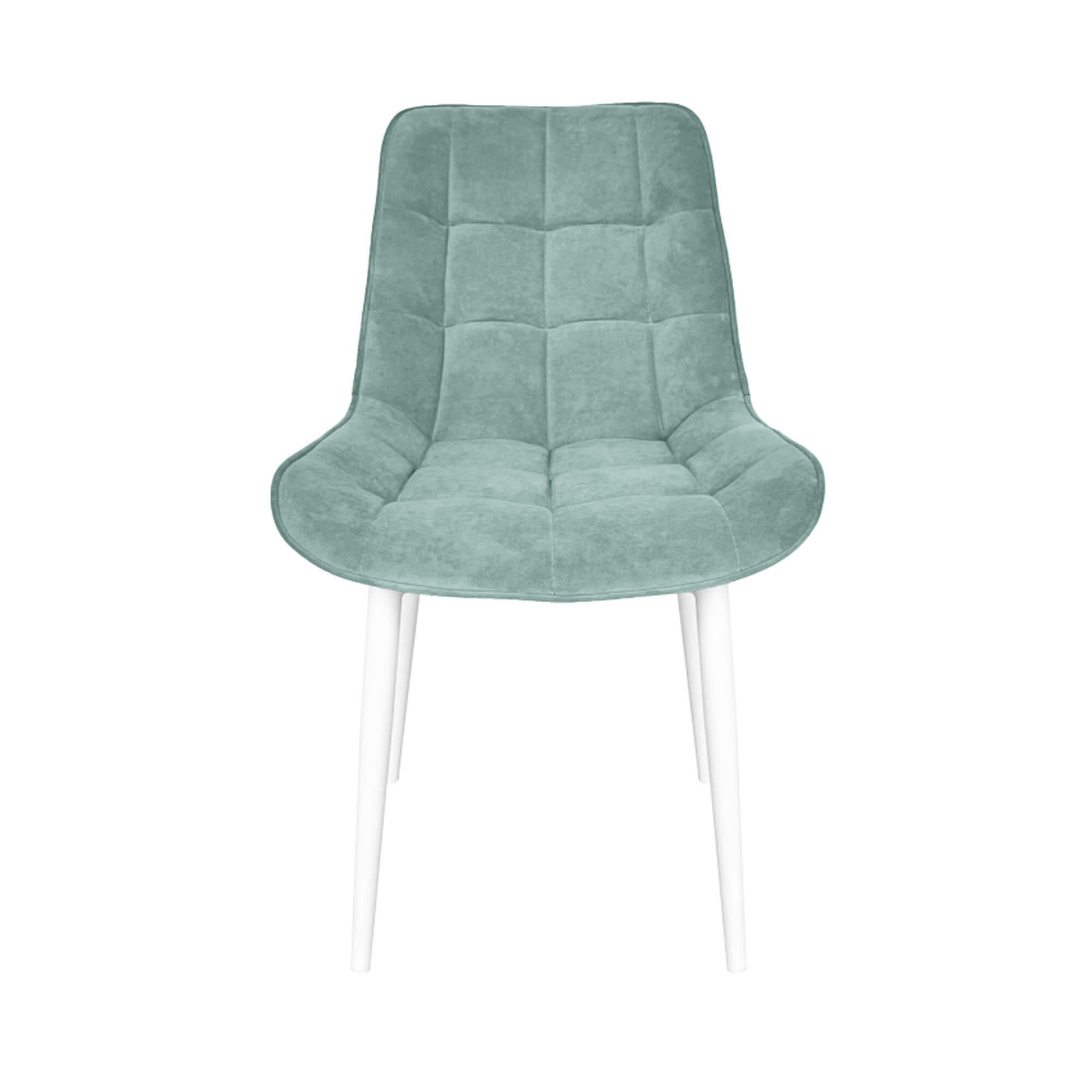 Стул интерьерный "Бостон" белый/меген 45 (мятный)