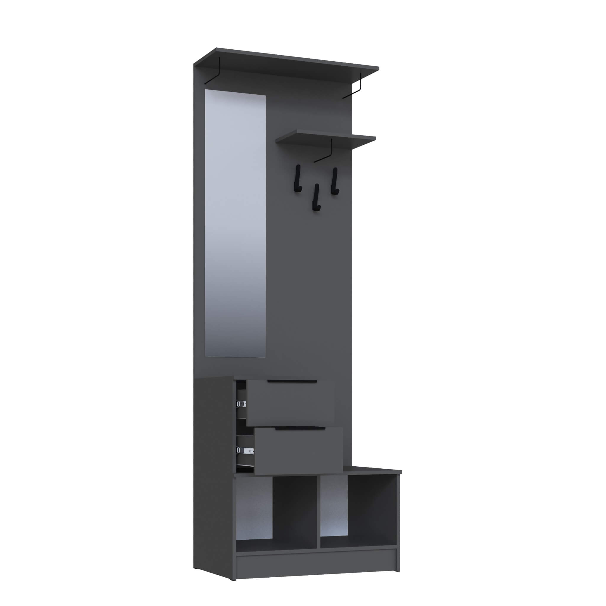 Прихожая Мадрид ЦС-2 (0,8) графит серый