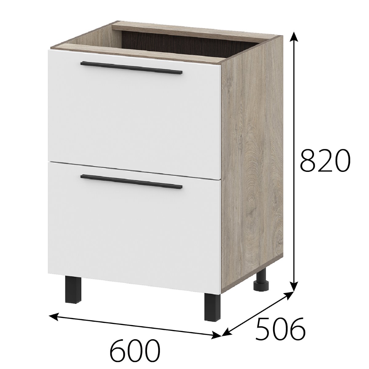 Стол рабочий 600 "Этна" 6с2я