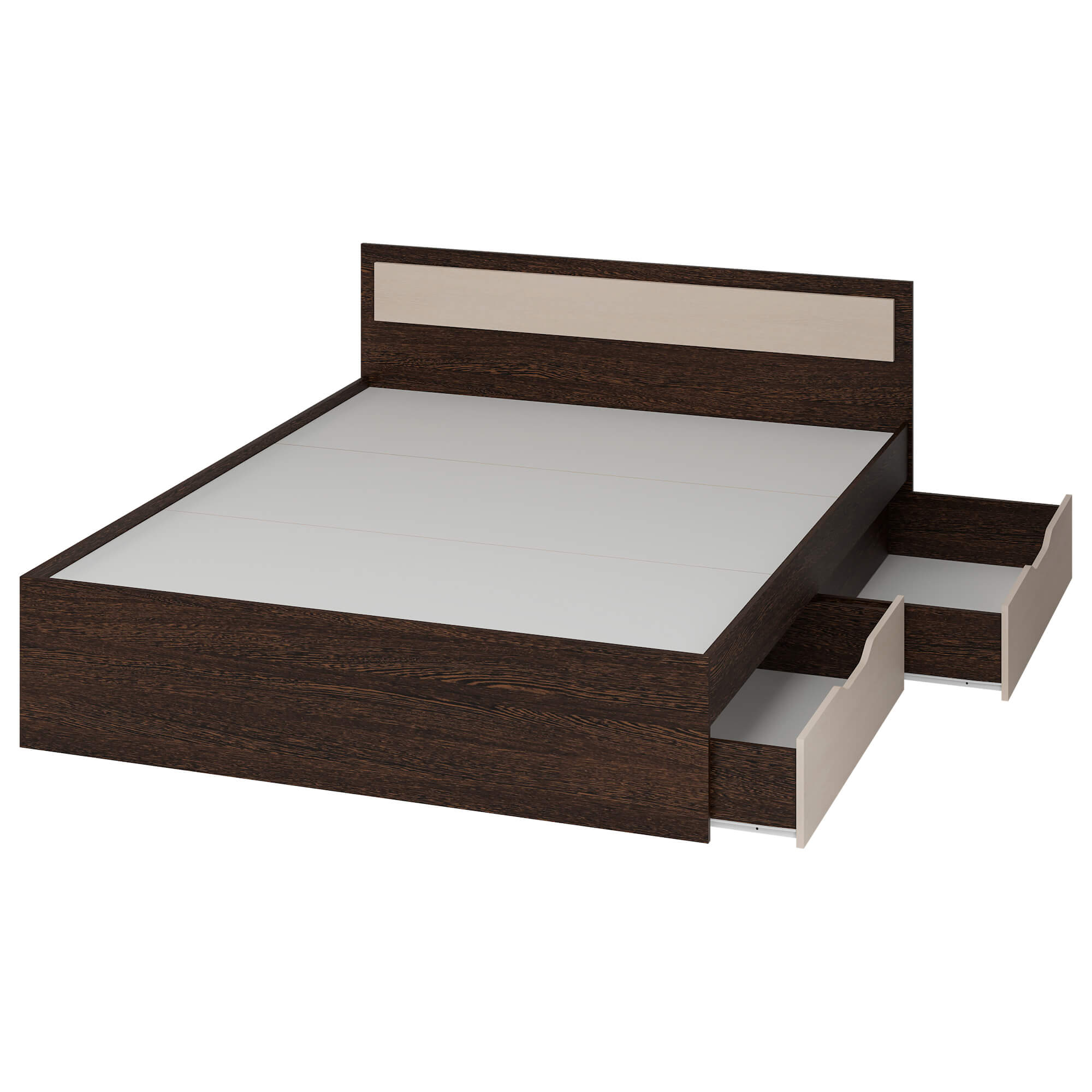 Гармония Кровать КР604 дуб венге/дуб белфорд