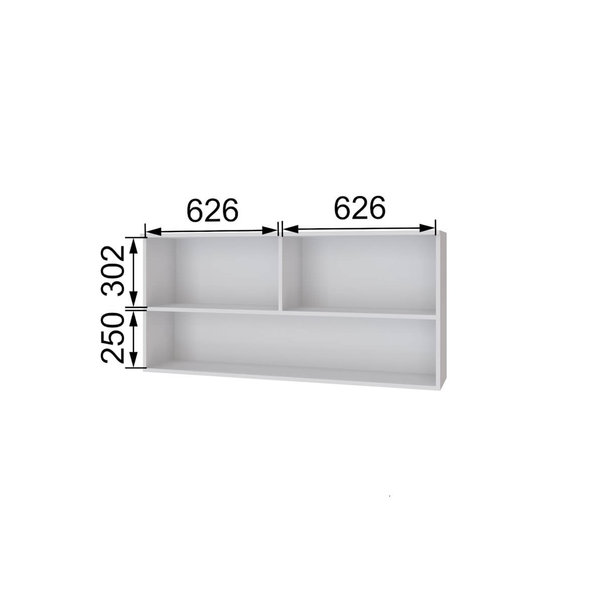 Гостиная Толедо Полка навесная ТН-1 белый