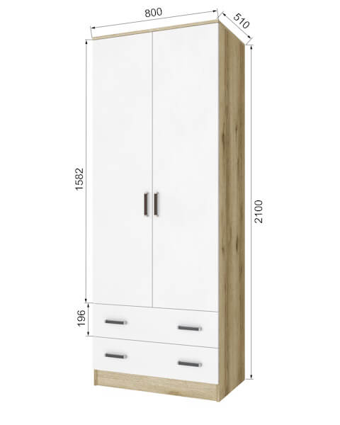 Шкаф "Лагуна" 0,8м без зеркала