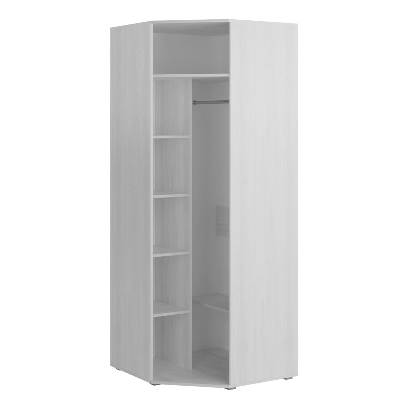 Спальня Ливорно Шкаф угловой ЛШ-25 ясень анкор светлый патина серебро