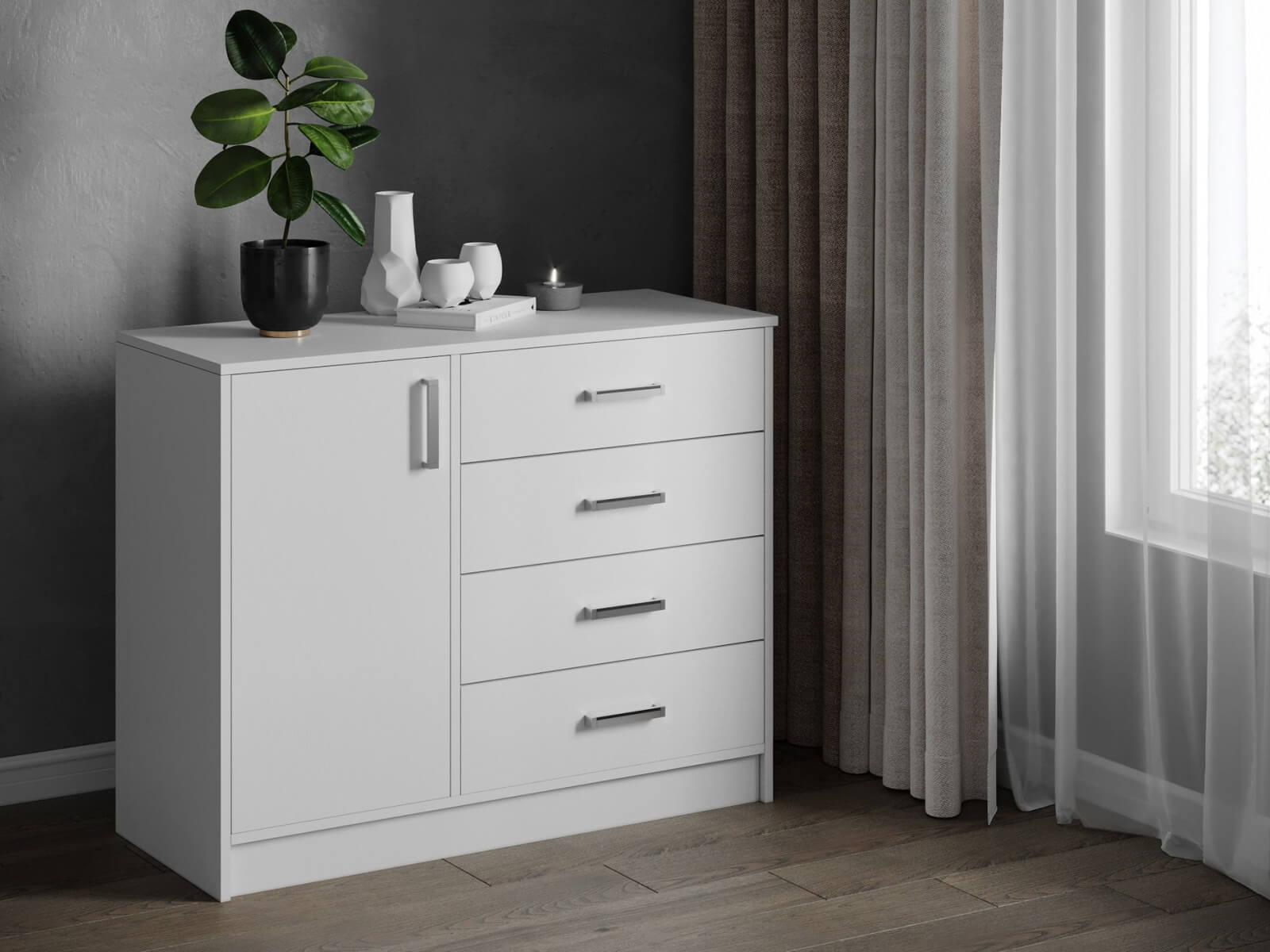 Комод Катрин-6 белый