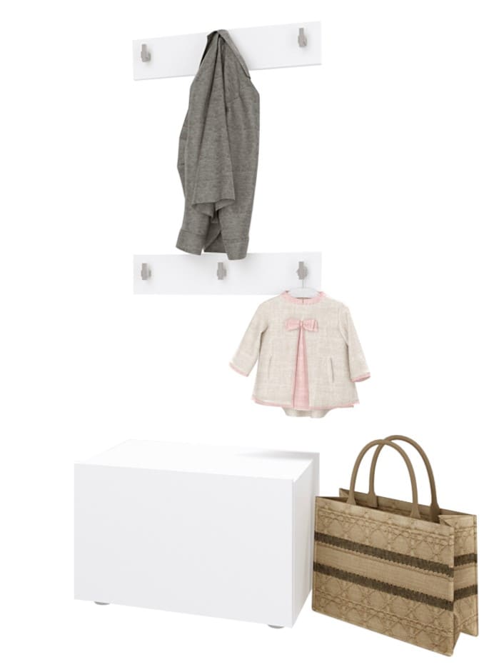 Вешалка "ОТТО" Белый комплект 2 шт. (вш1)