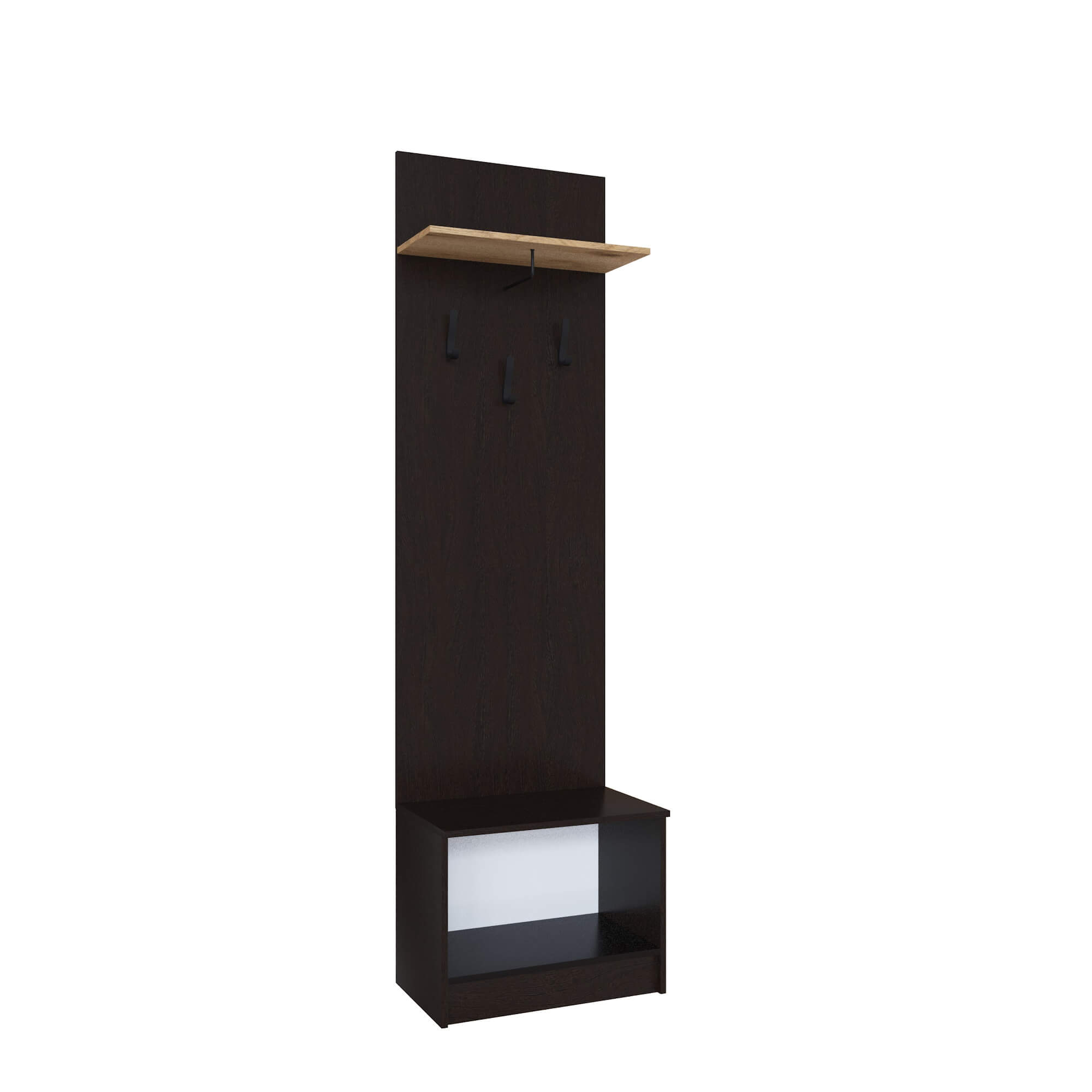 Прихожая Денвер тумба с вешалкой венге/дуб делано