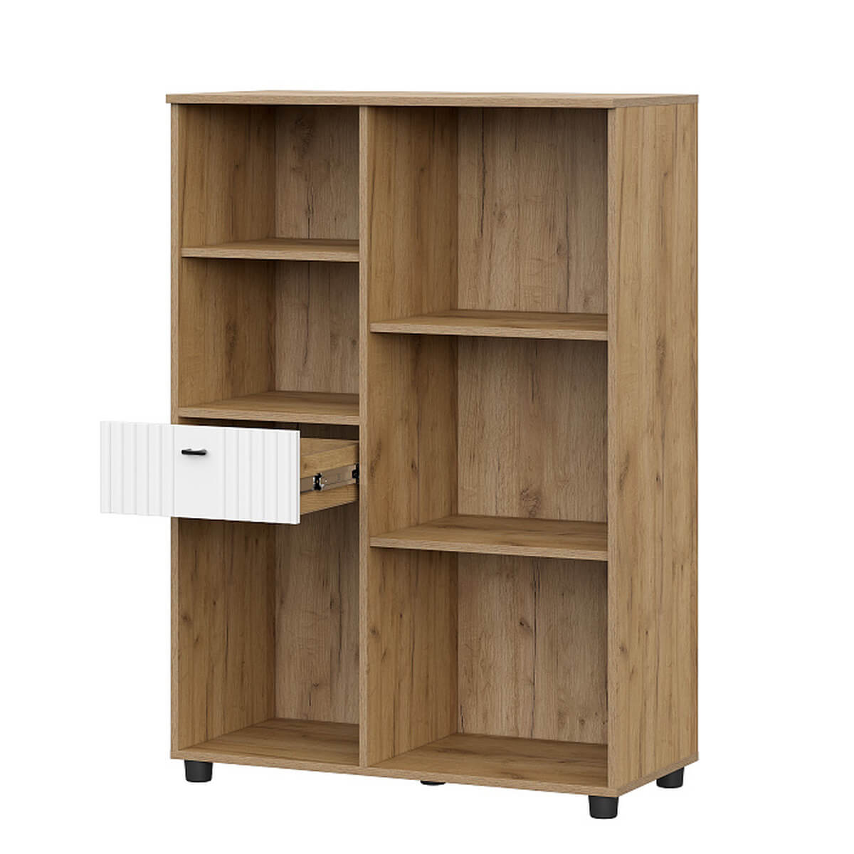 МС "Милан" Тумба многофункциональная Дуб Золотой/Белый Матовый