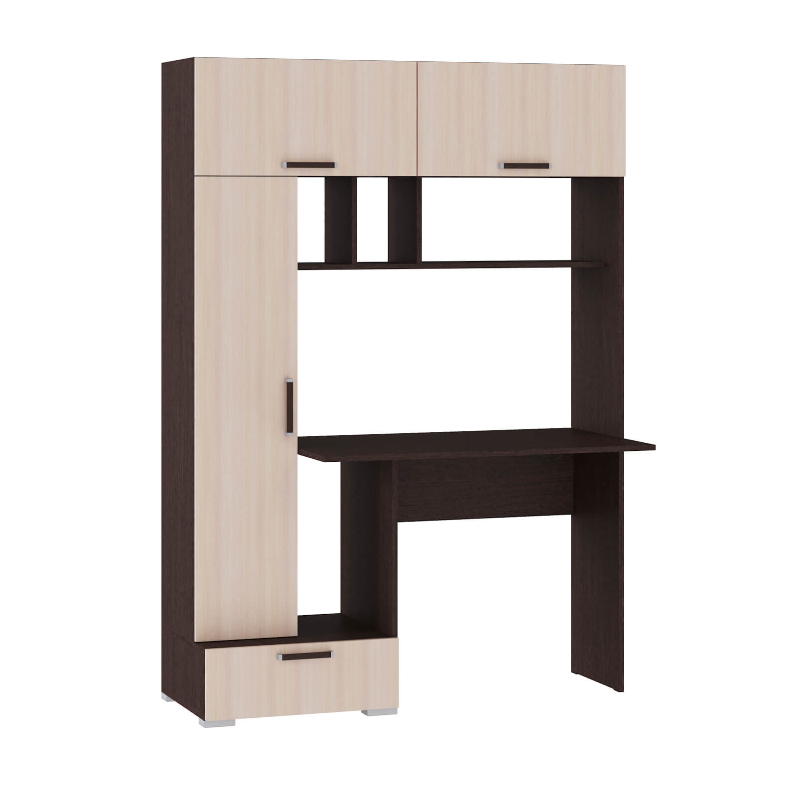 Компьютерный стол Квартет-11 венге/дуб молочный