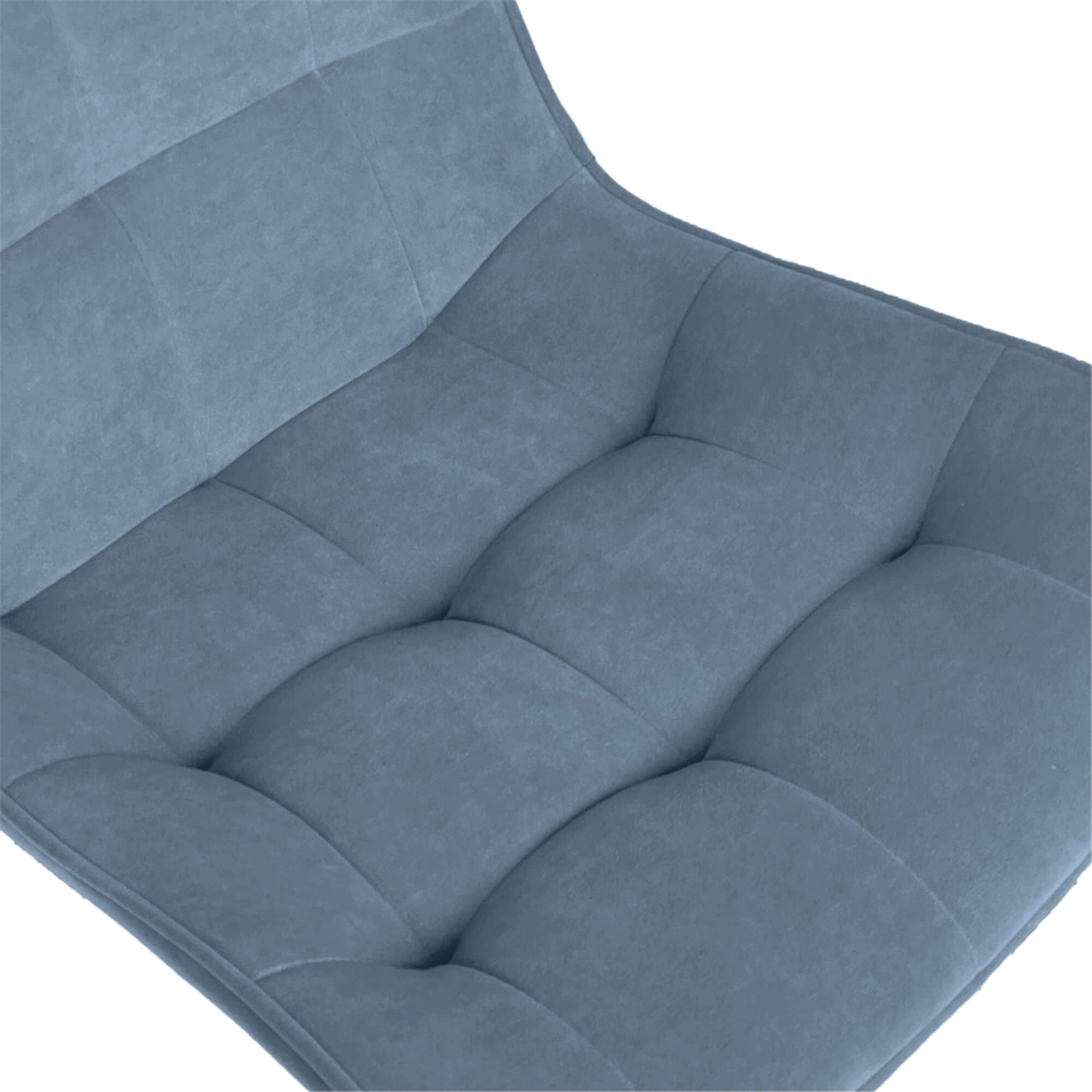 Стул интерьерный "Бостон" белый/меген 48 (серо-голубой)