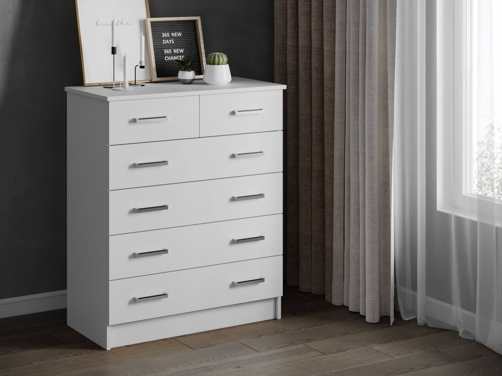 Комод Катрин-5 белый