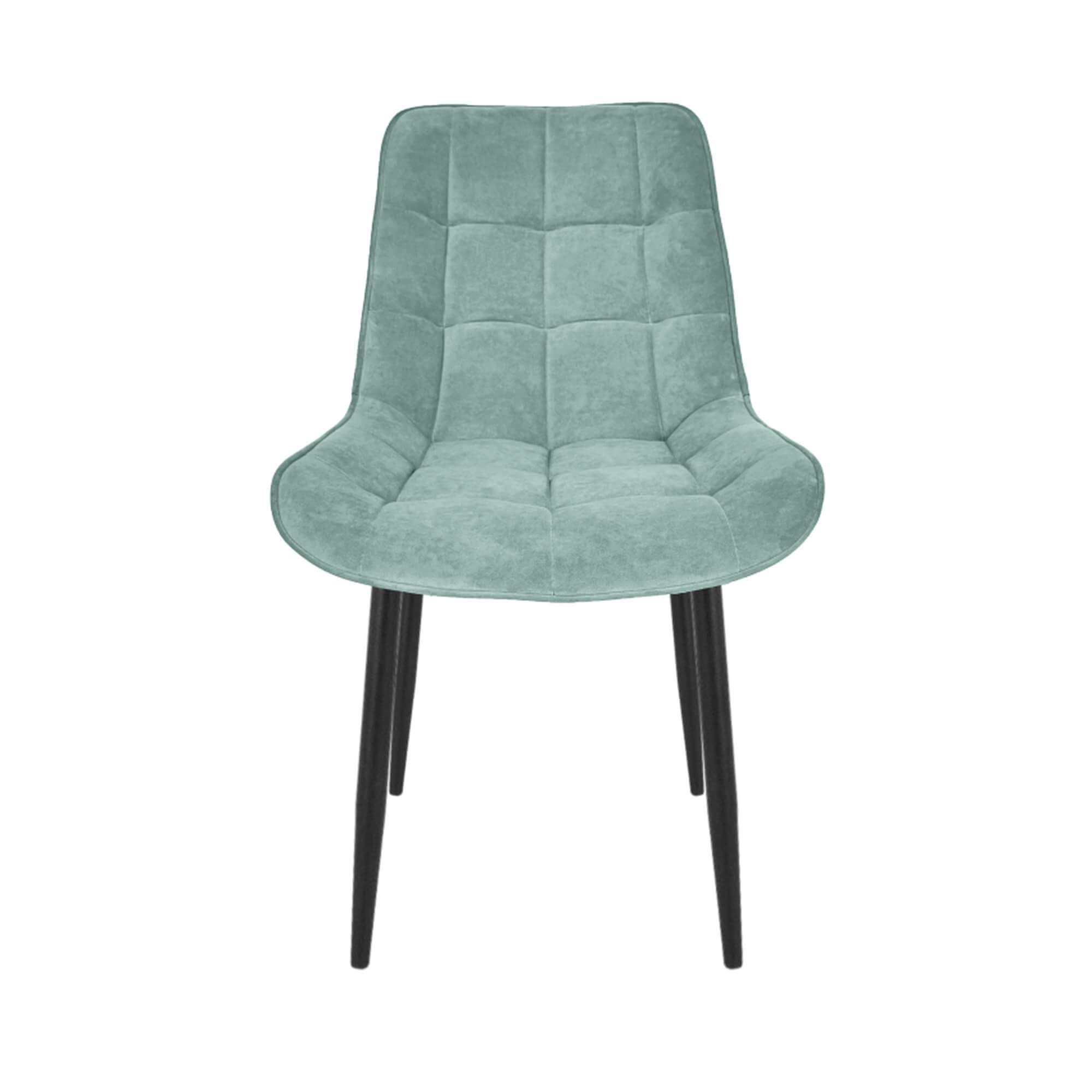 Стул интерьерный "Бостон" черный/меген 45 (мятный)