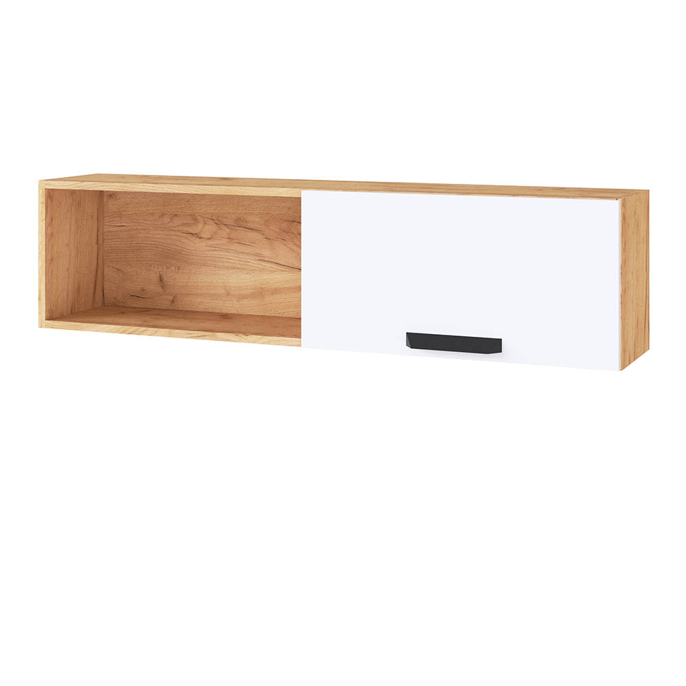 МС Квартет-13 Полка навесная 1200 дуб крафт золотой/белый