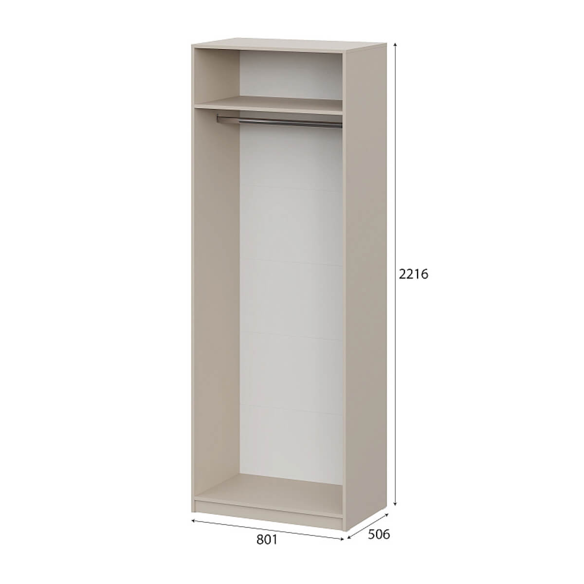 Шкаф "ШК 5" (800) (Серия 2) Меланж