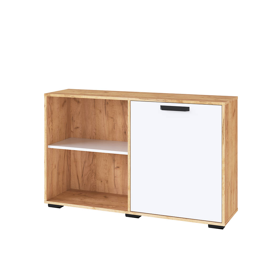 МС Квартет-13 Тумба дуб крафт золотой/белый