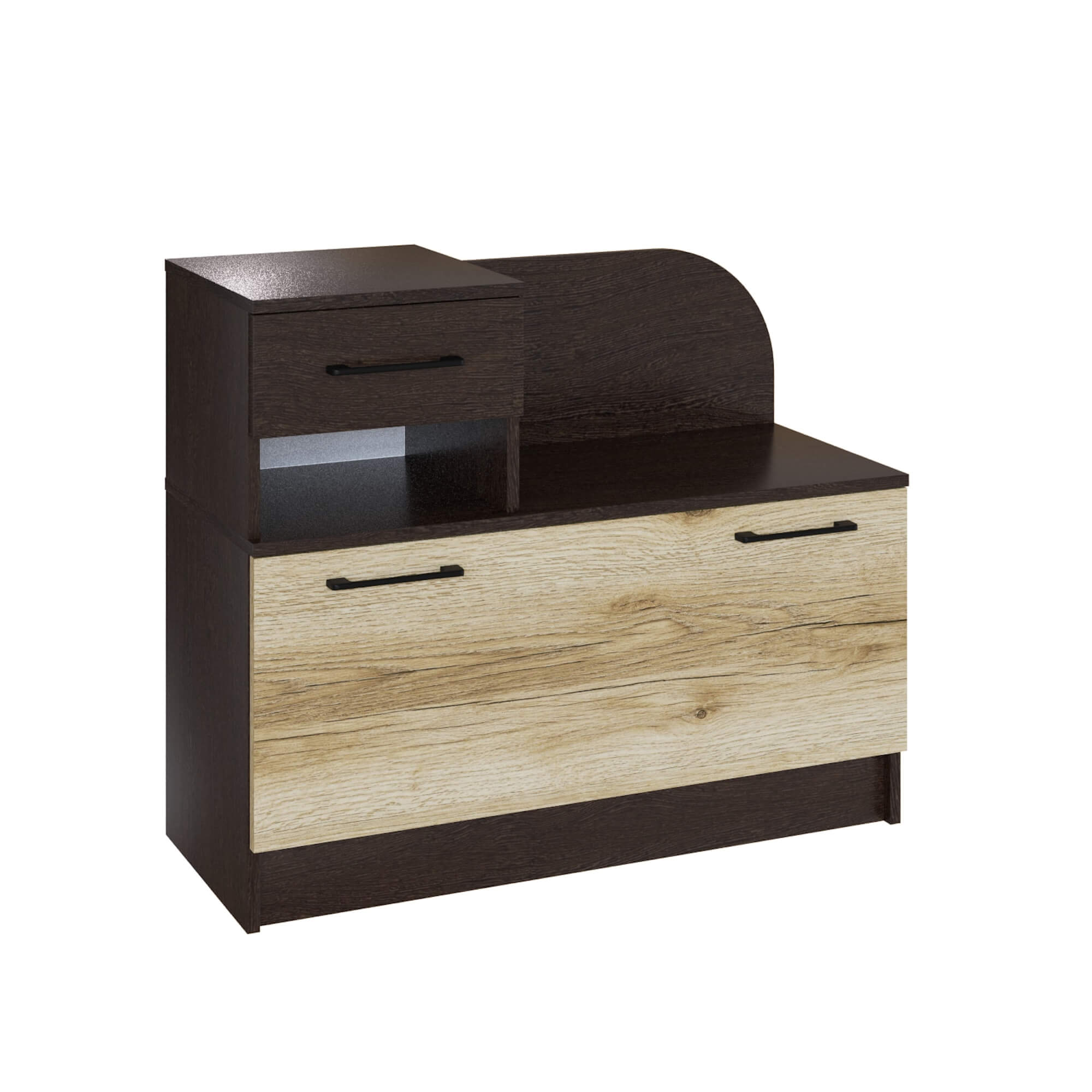 Прихожая Денвер тумба под обувь венге/дуб делано