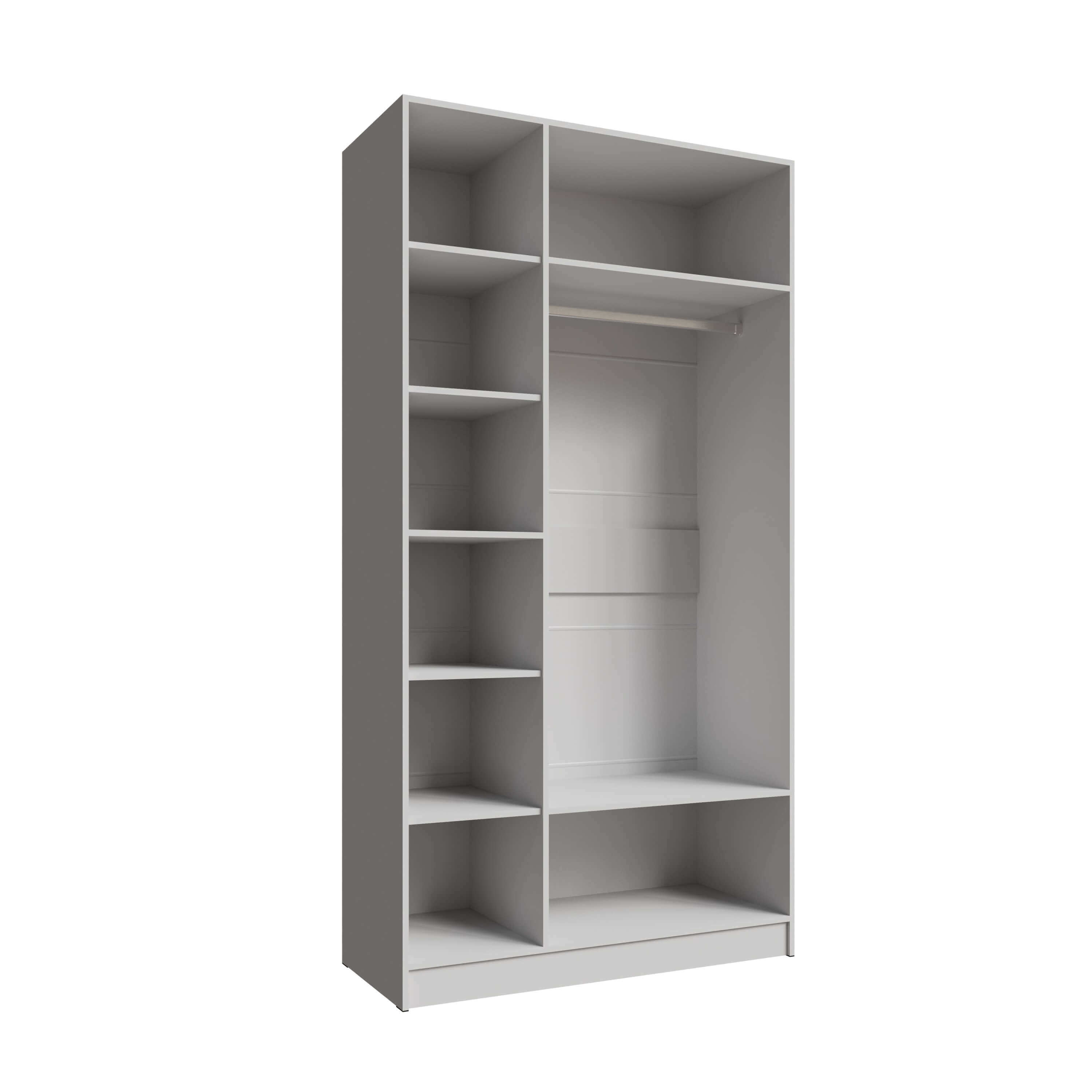 Шкаф Мадрид (1,2) без зеркала белый