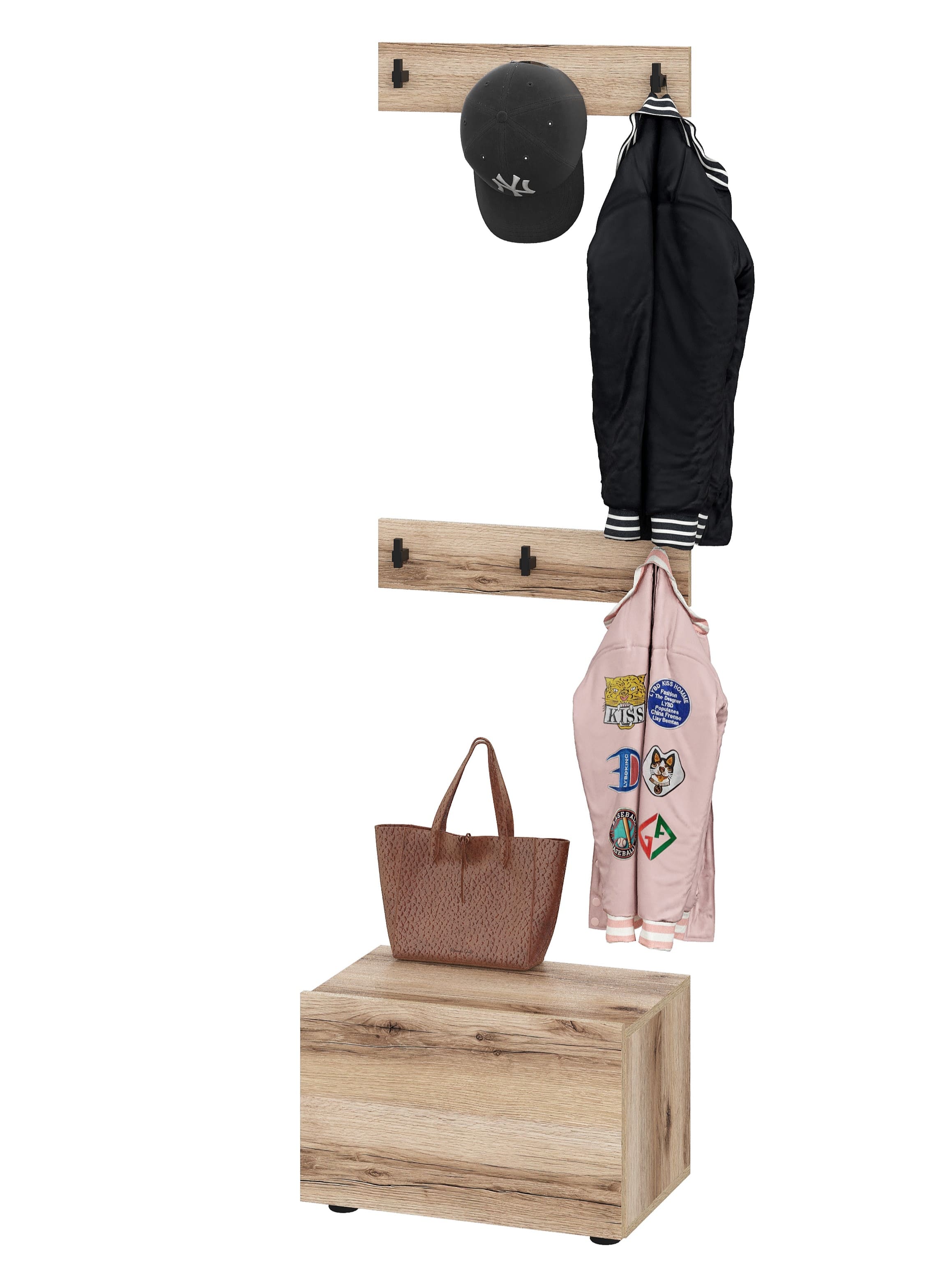 Вешалка "ОТТО" Дуб Делано комплект 2 шт. (вш1)