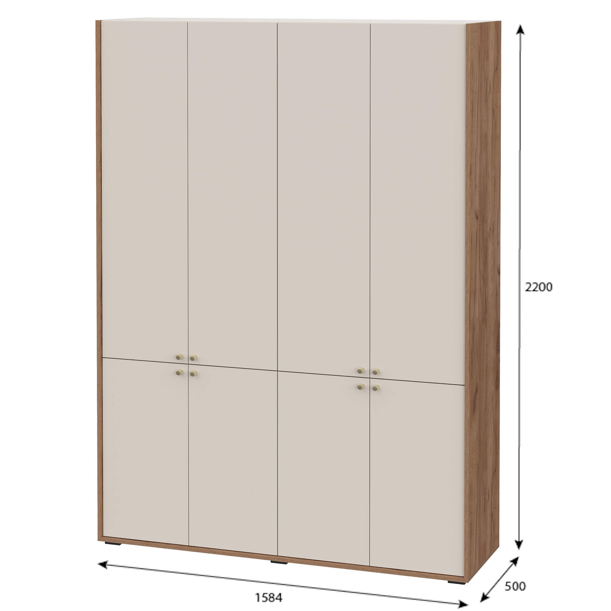 Шкаф 4-х створчатый МС "ОРМА"