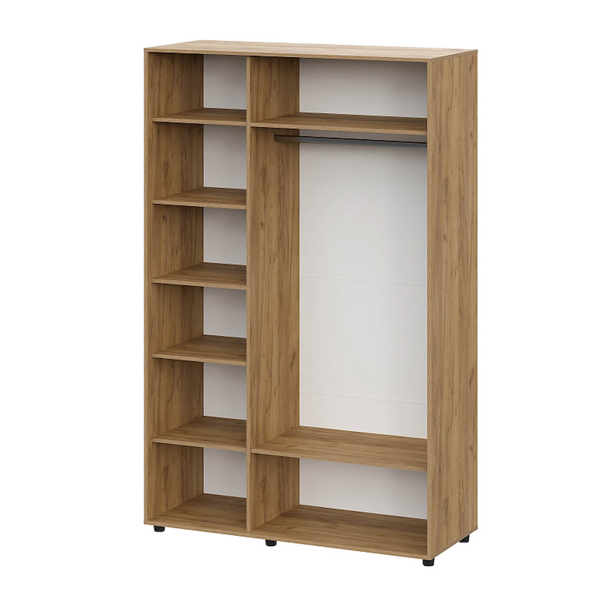 МС "Милан" Шкаф трехстворчатый Дуб Золотой/Белый/Белый Матовый