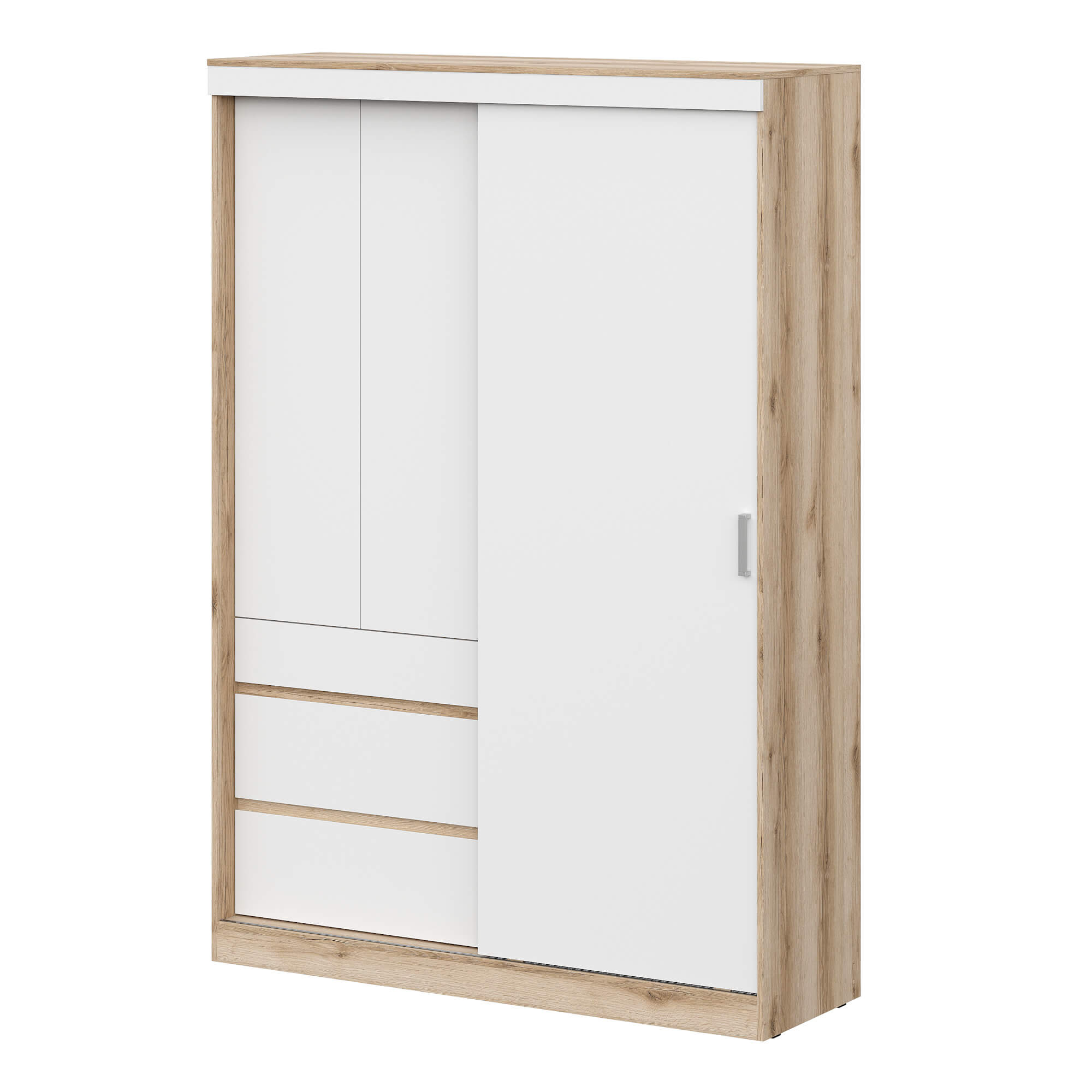 МС "Брауни" Шкаф-купе (1,5м) Дуб Делано/Белый