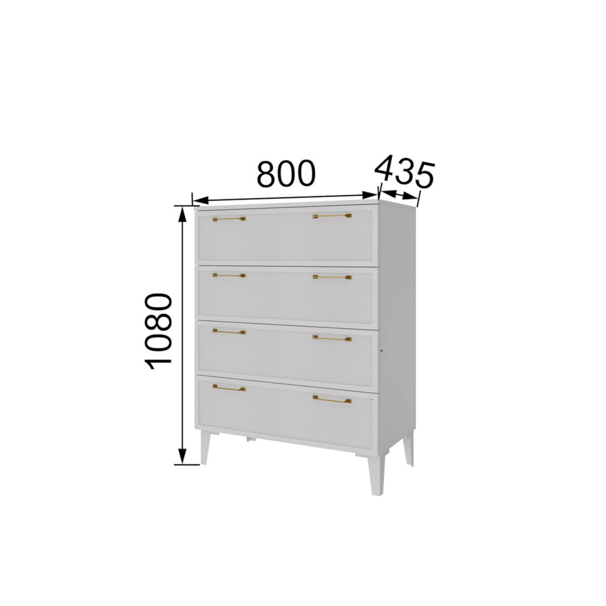 Спальня Толедо Комод ТК-20 белый