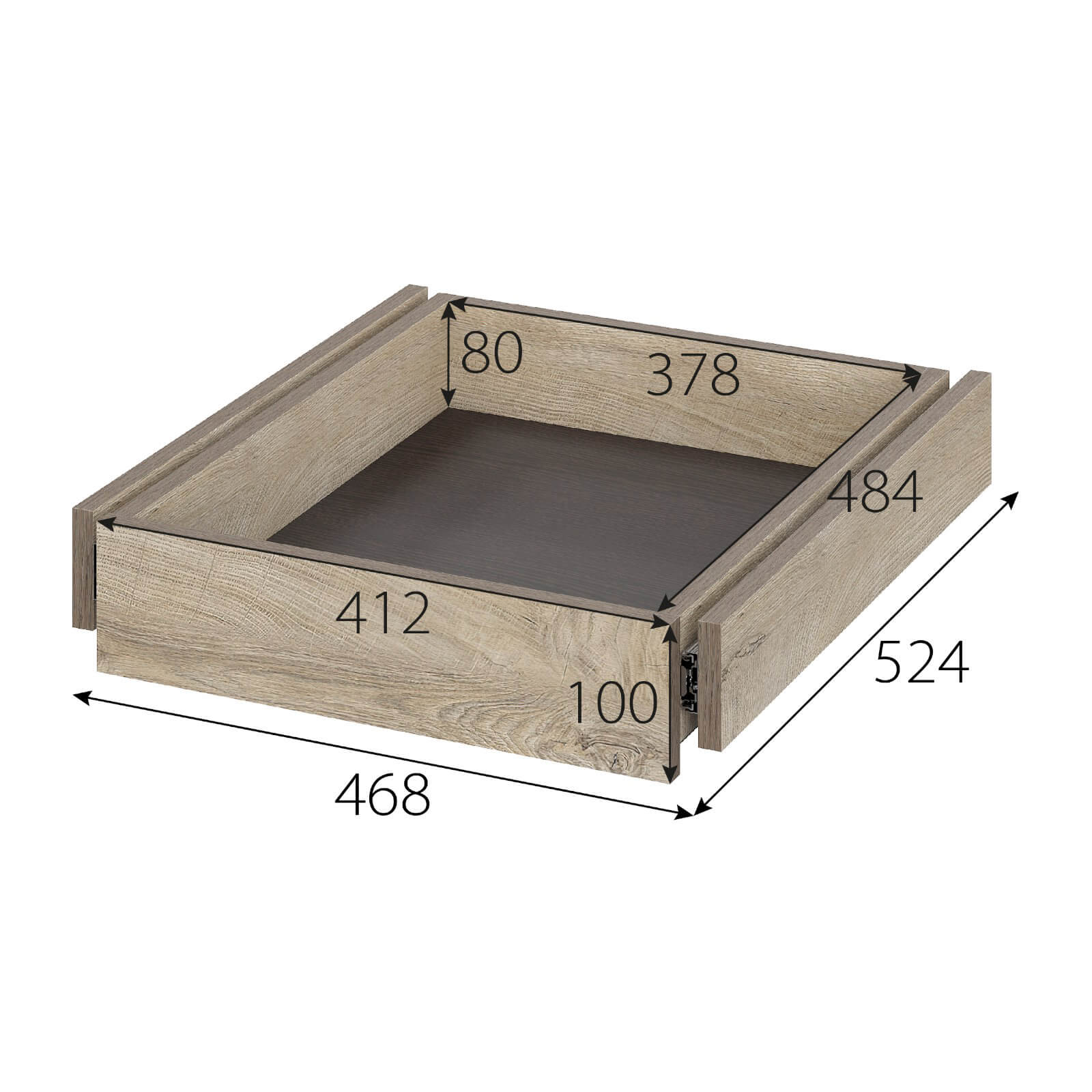 МС "Этна" Полка для обуви ПЛО 57*50 Дуб Эндгрейн/Венге