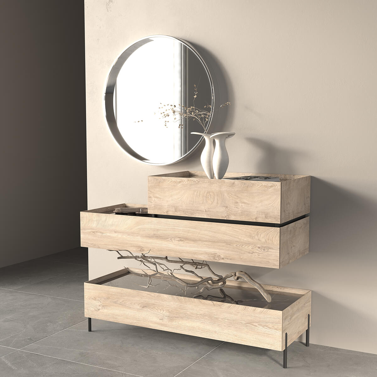 Тумба универсальная "Этна" 750/320  ЭЛ/ПЛ