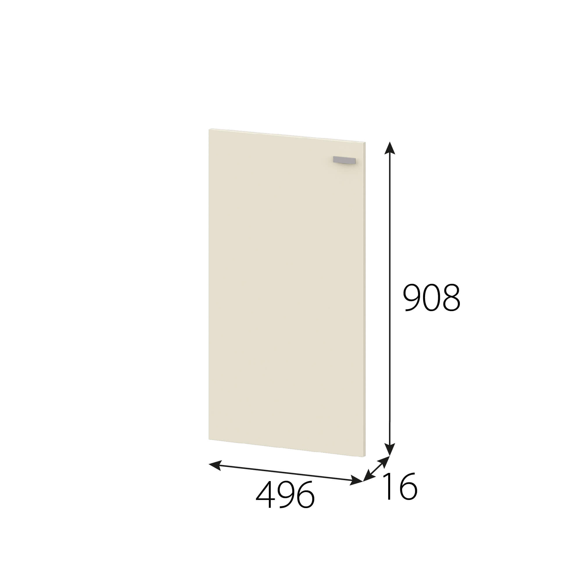 МС "Этна" Створка СГ 908х496 Алебастр