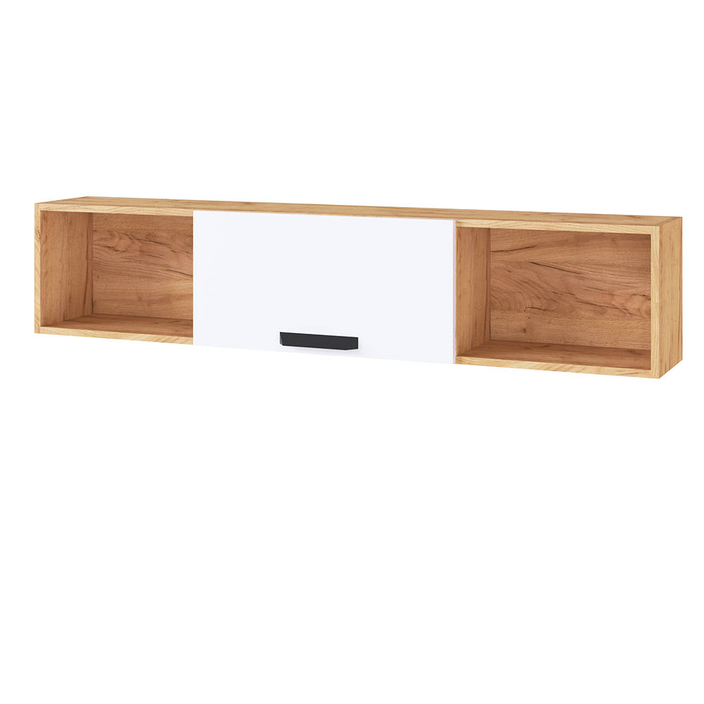 МС Квартет-13 Полка навесная 1450 дуб крафт золотой/белый