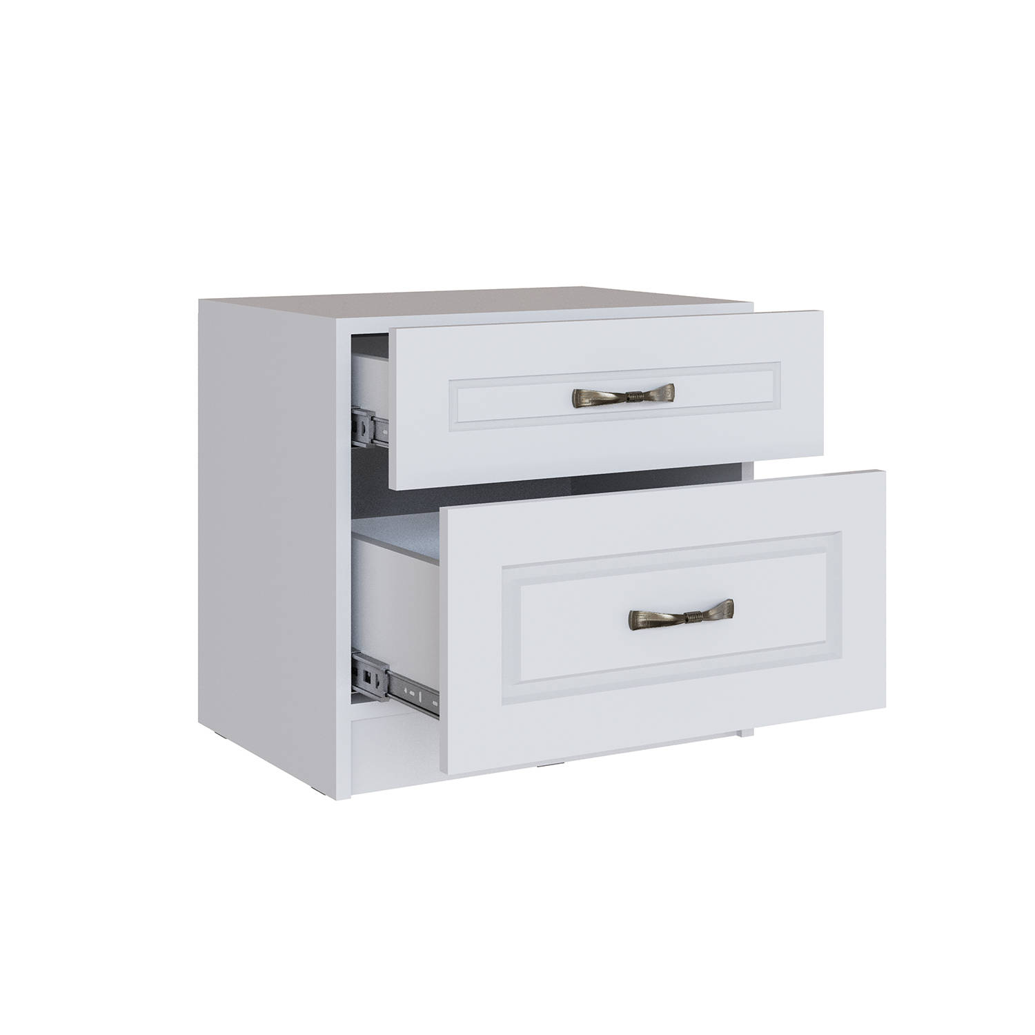 Спальня Апполия Тумба прикроватная белый/белый дуб