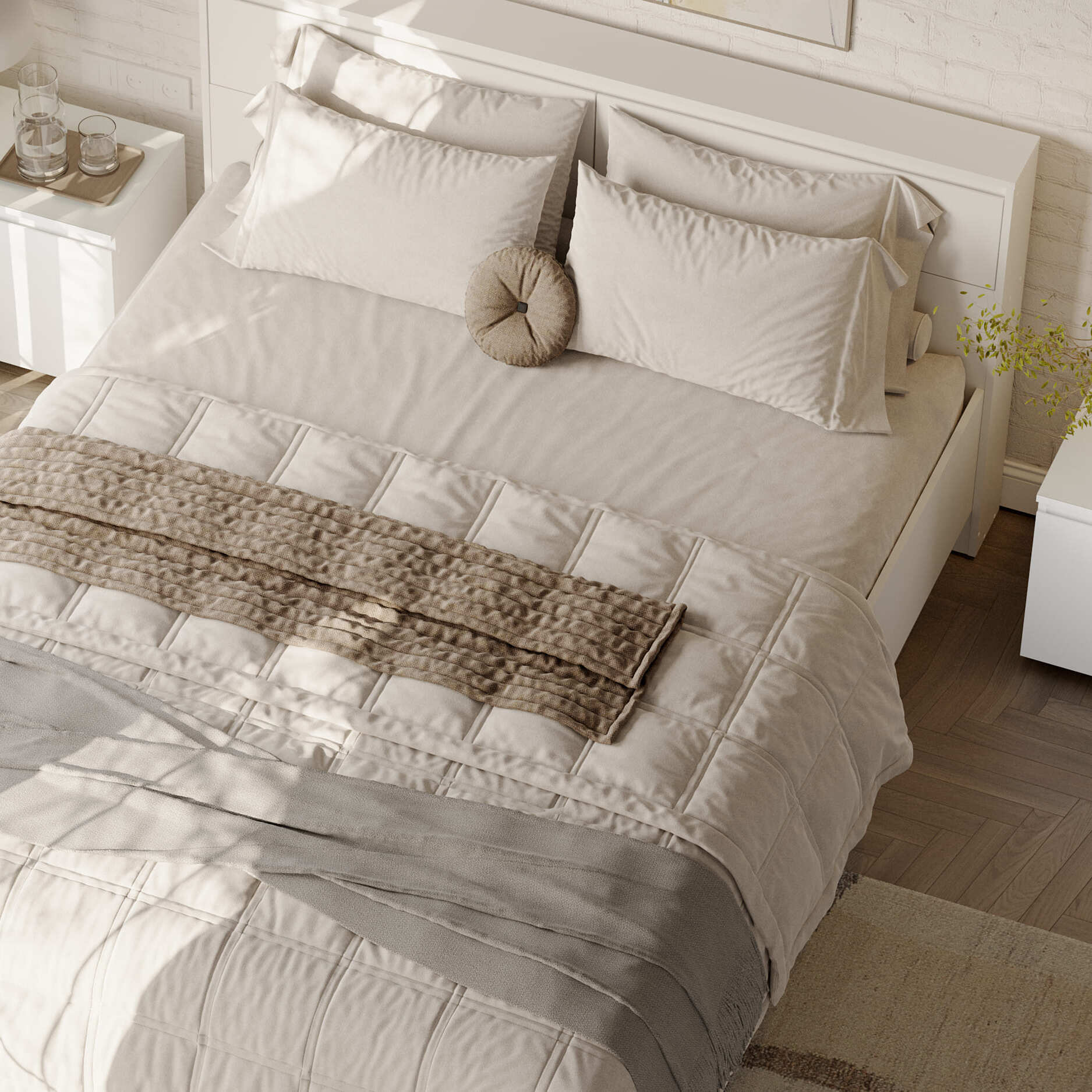 МС "Одри" Кровать двойная (1,6х2,0) серия 3