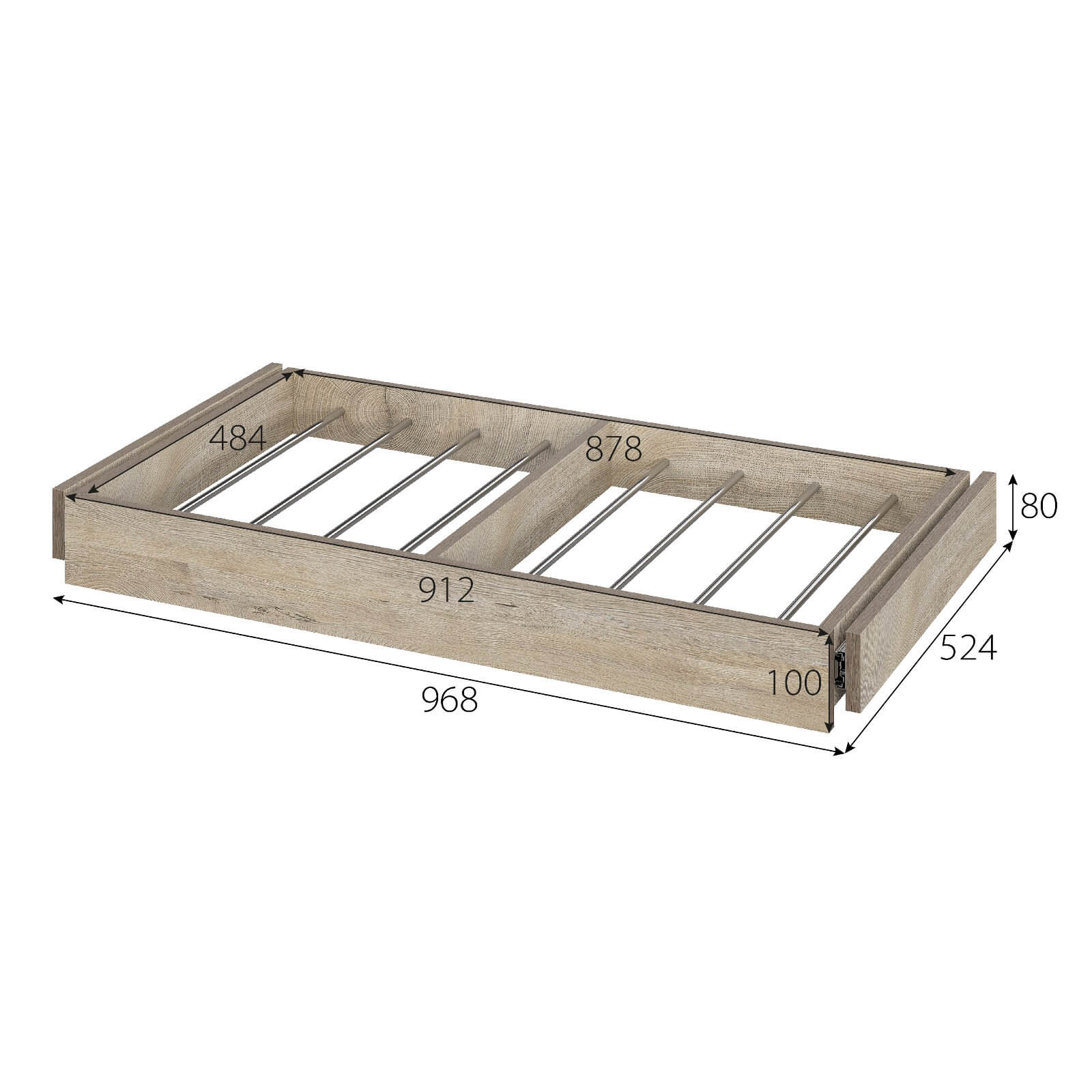 МС "Этна" Брючница БР 57*100 Дуб Эндгрейн