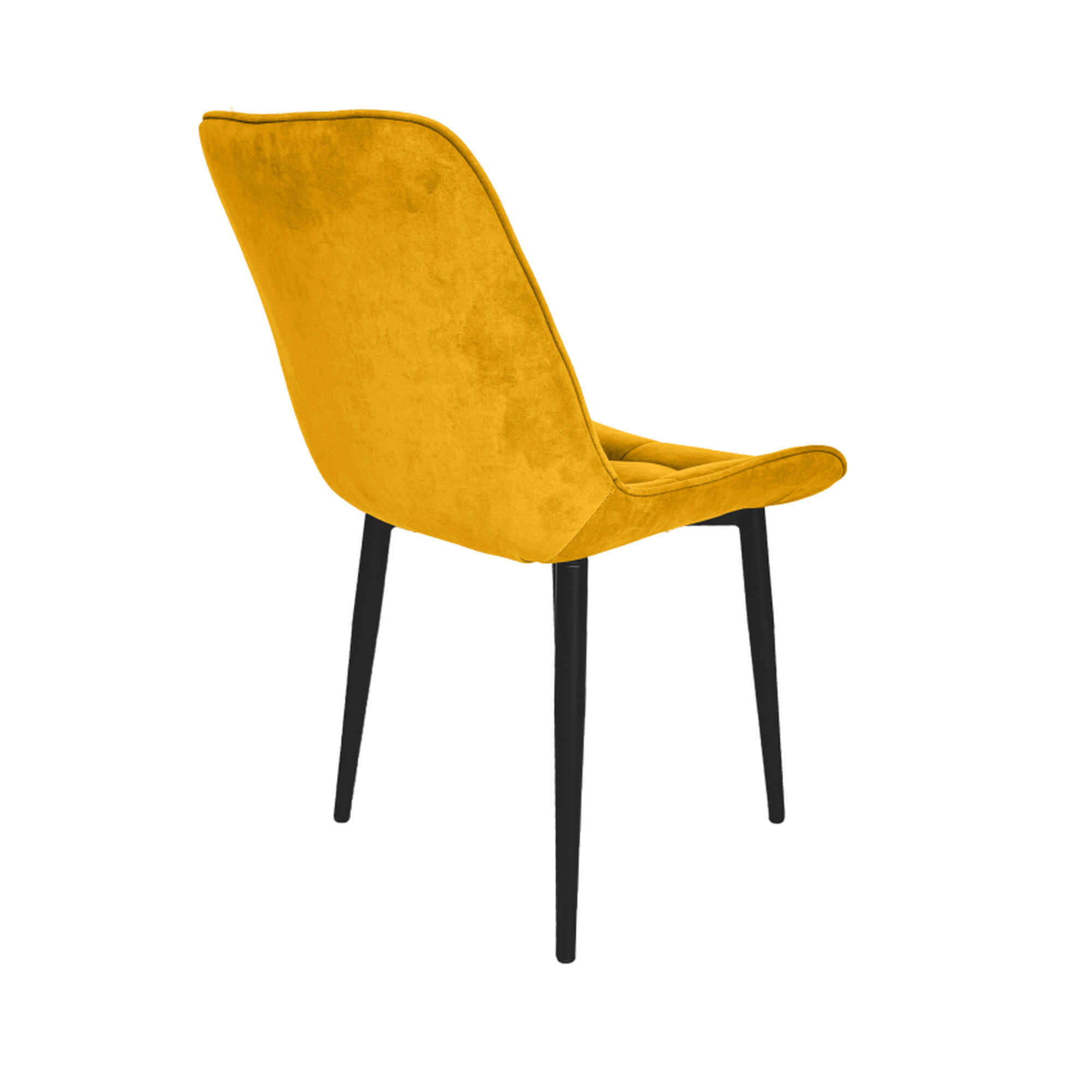 Стул интерьерный "Бостон" черный/меген 37 (горчичный)