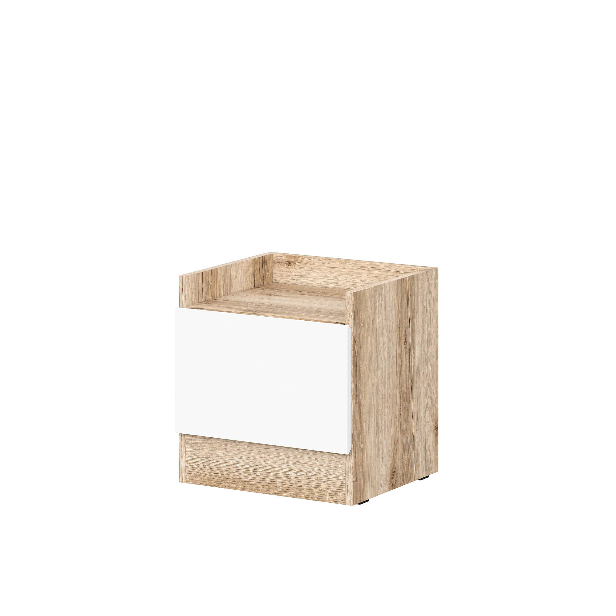 МС "Брауни" Тумба прикроватная Дуб Делано/Белый