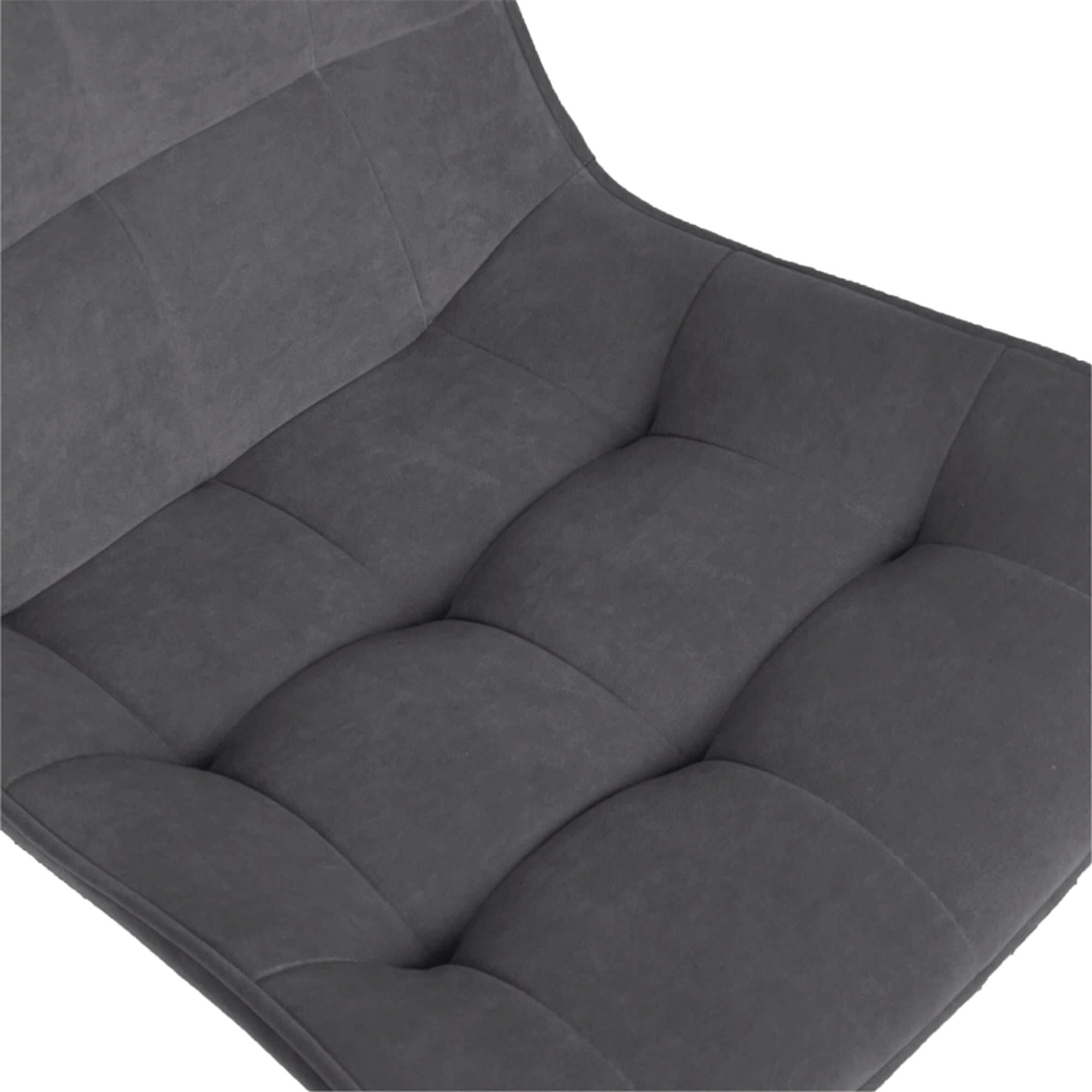 Стул интерьерный "Бостон" белый/меген 27 (графит)