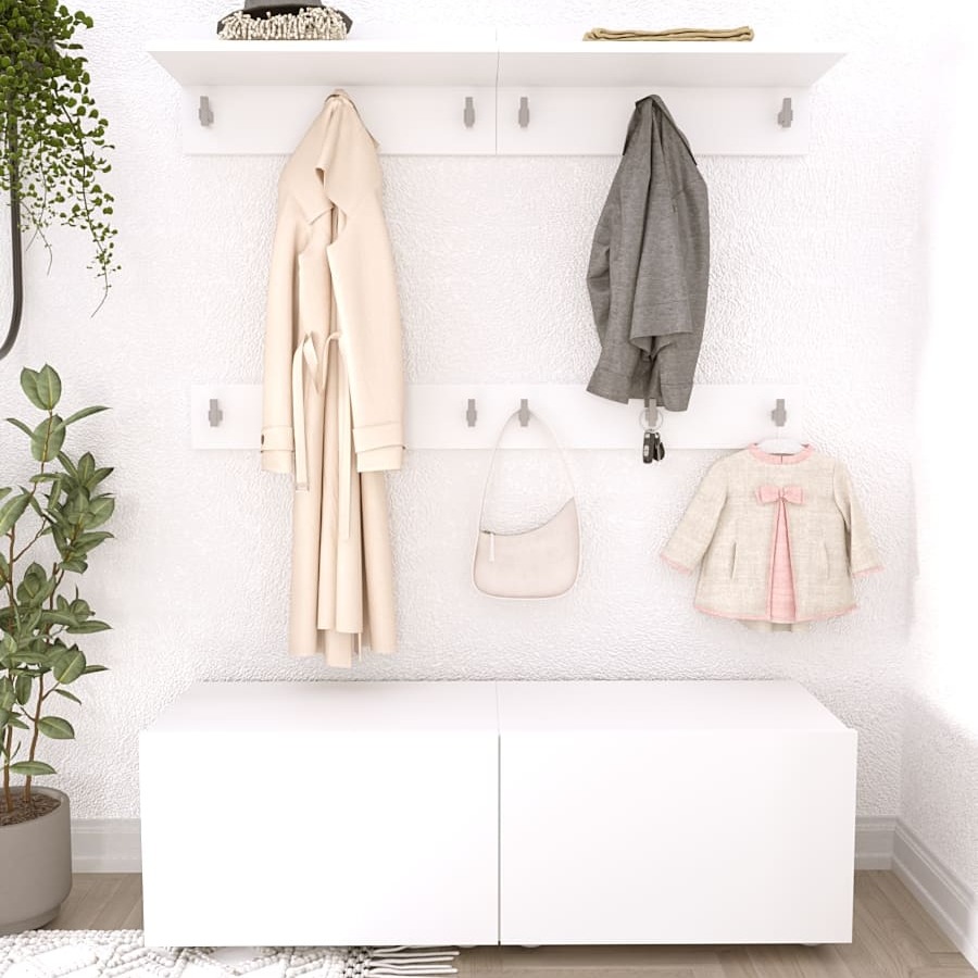 Вешалка "ОТТО" Белый комплект 2 шт. (вш1)