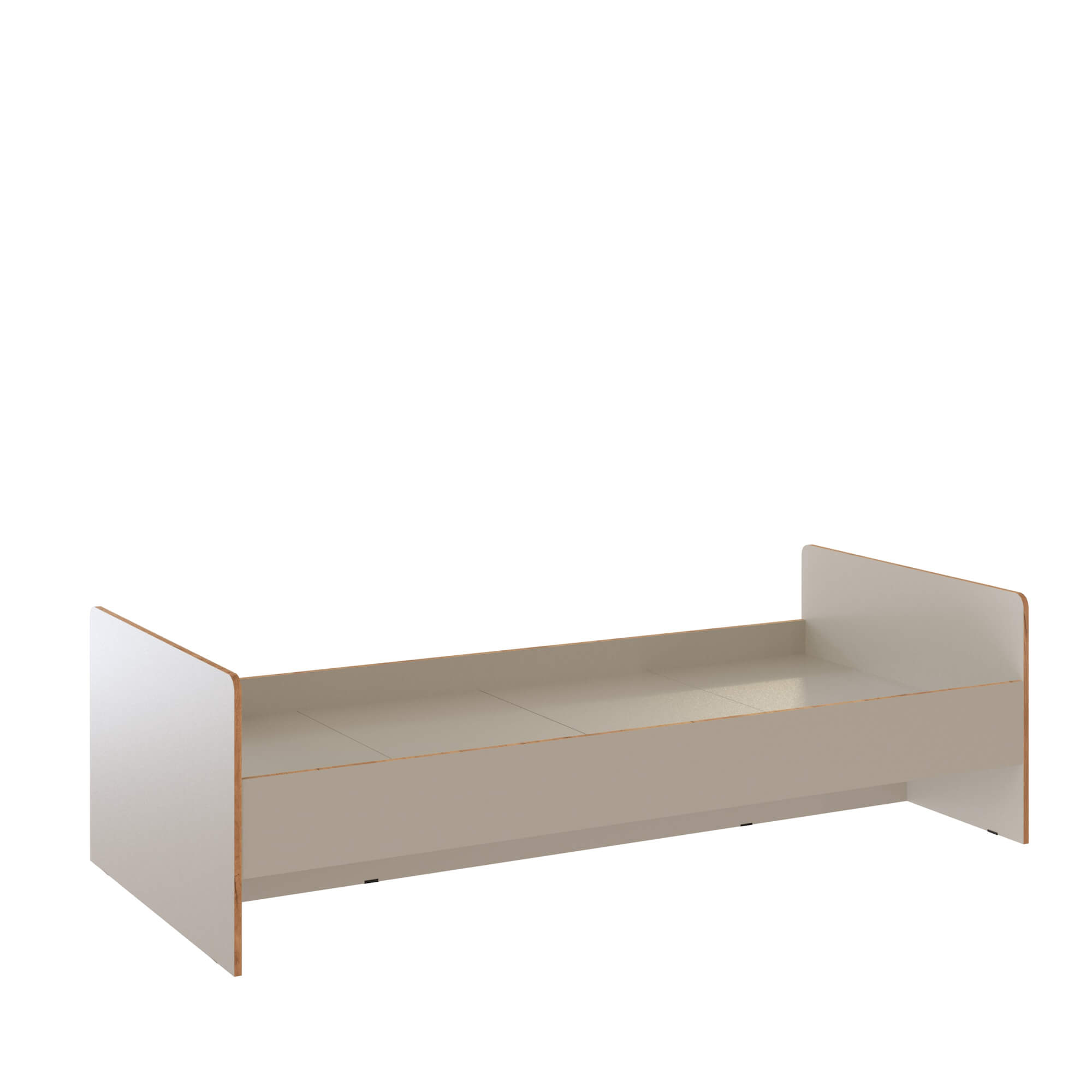 Спальня Асцелла Кровать 0,9 кашемир/дуб крафт золотой