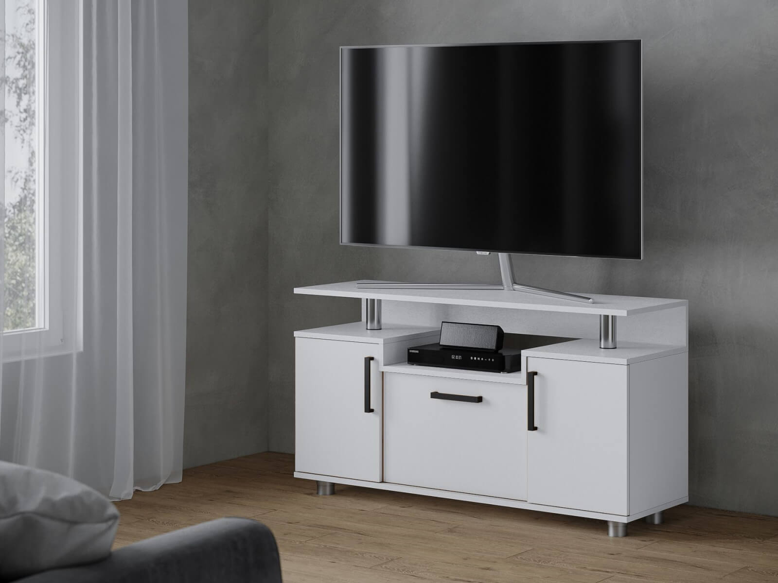 Тумба ТВ 003с белый