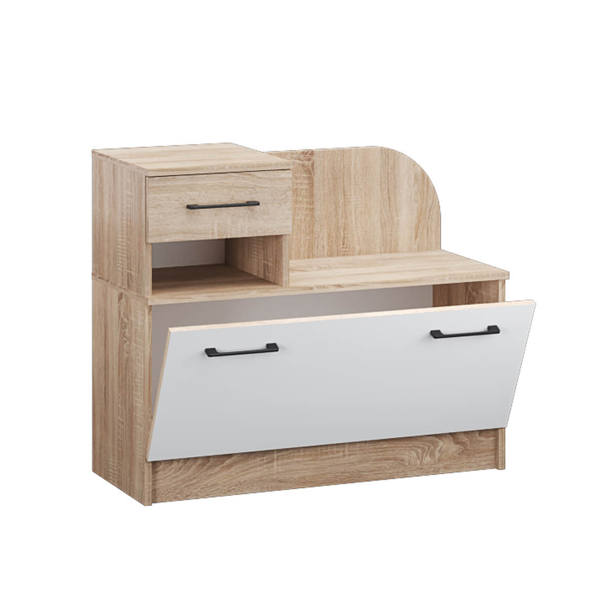 Прихожая Денвер тумба под обувь дуб сонома/Белый
