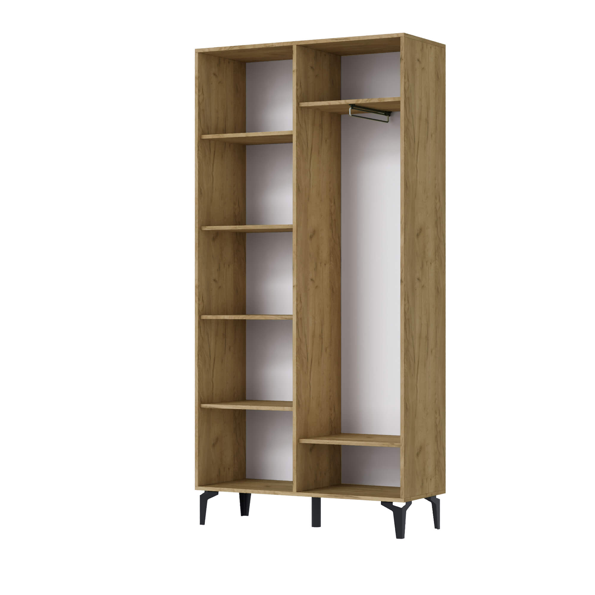 Прихожая Милан шкаф универсальный дуб крафт золотой/кашемир