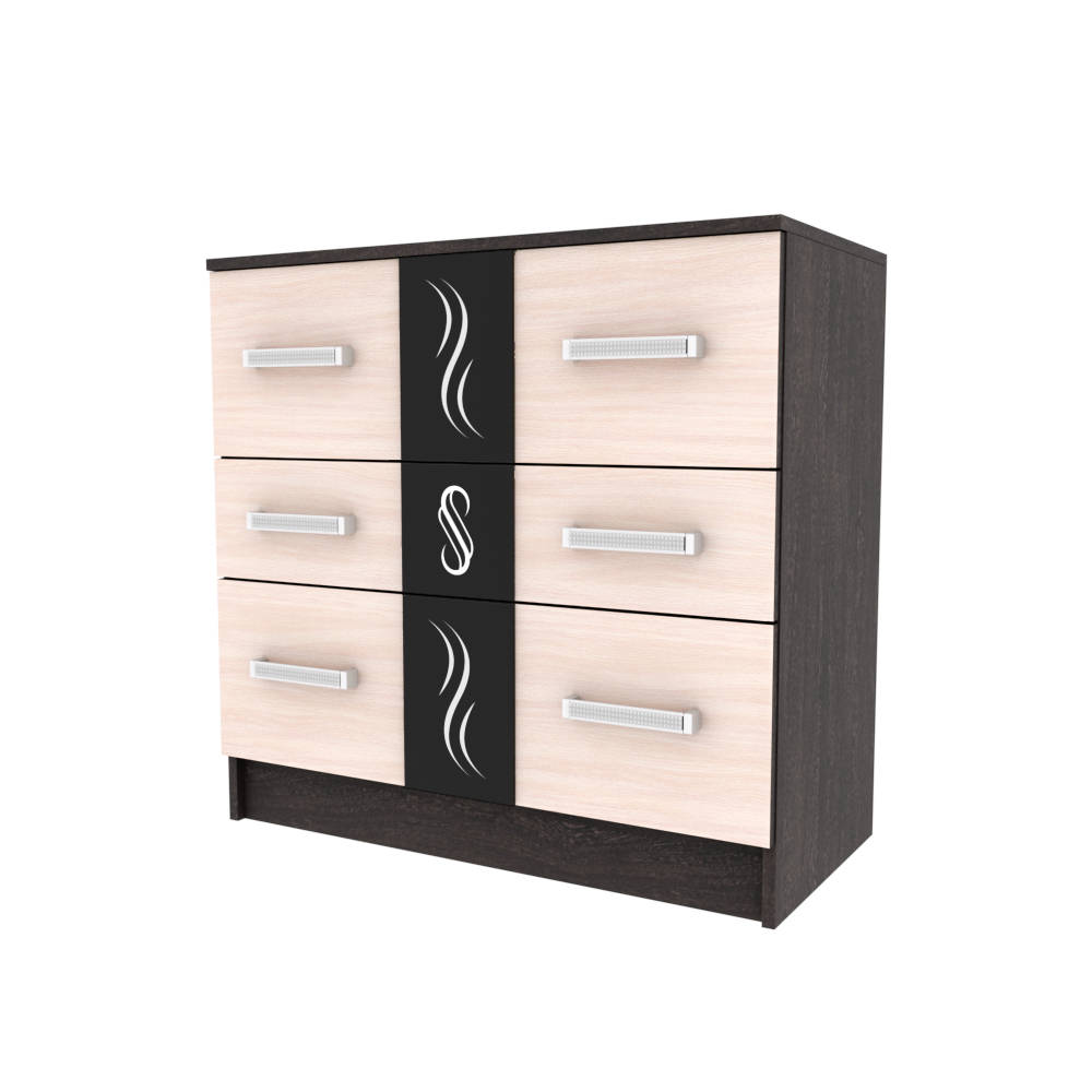 Спальня Эрика комод венге/дуб молочный