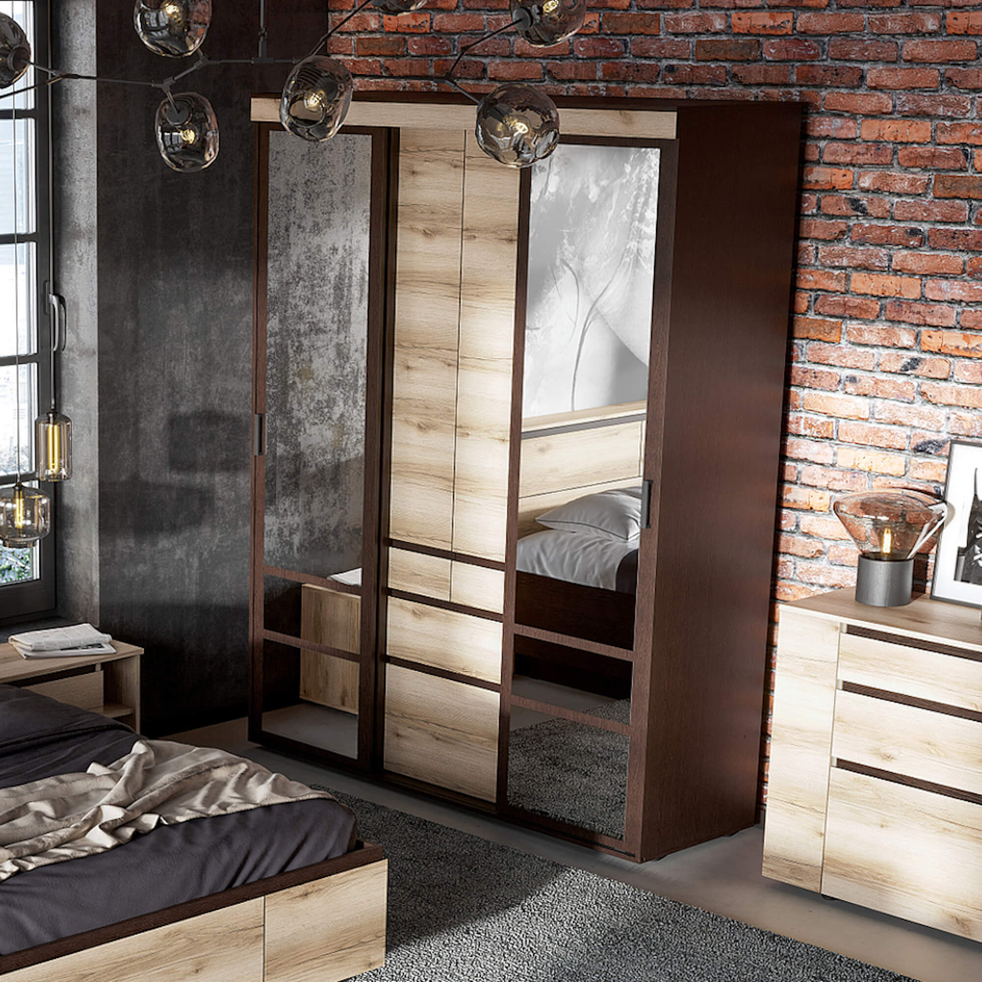 Шкаф-купе 1,5м "Берген"