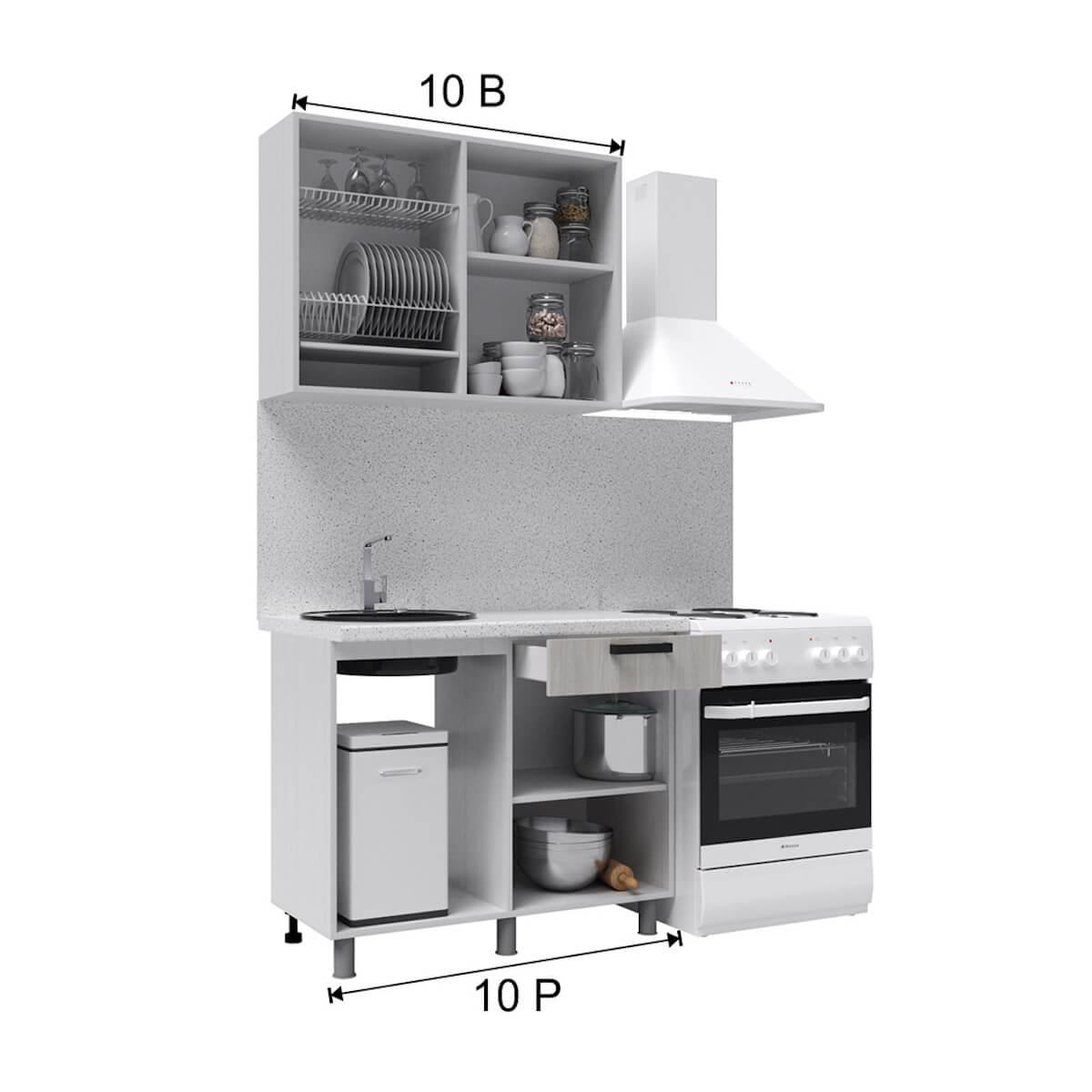 Кухня "Танго" 1,0 м