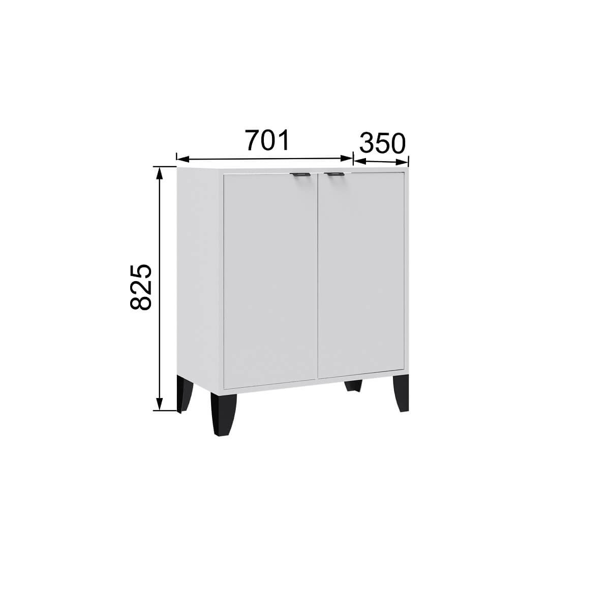Гостиная Гира шкаф ГШ-2 белый