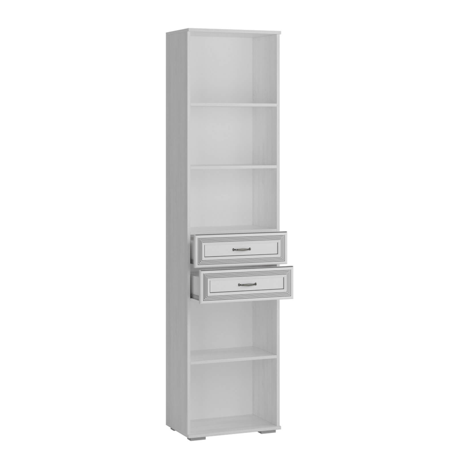 Гостиная Ливорно Пенал с ящиками ЛШ-3 ясень анкор светлый патина серебро