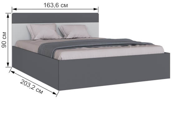 Кровать 1,6м "Вегас" ТЭКС