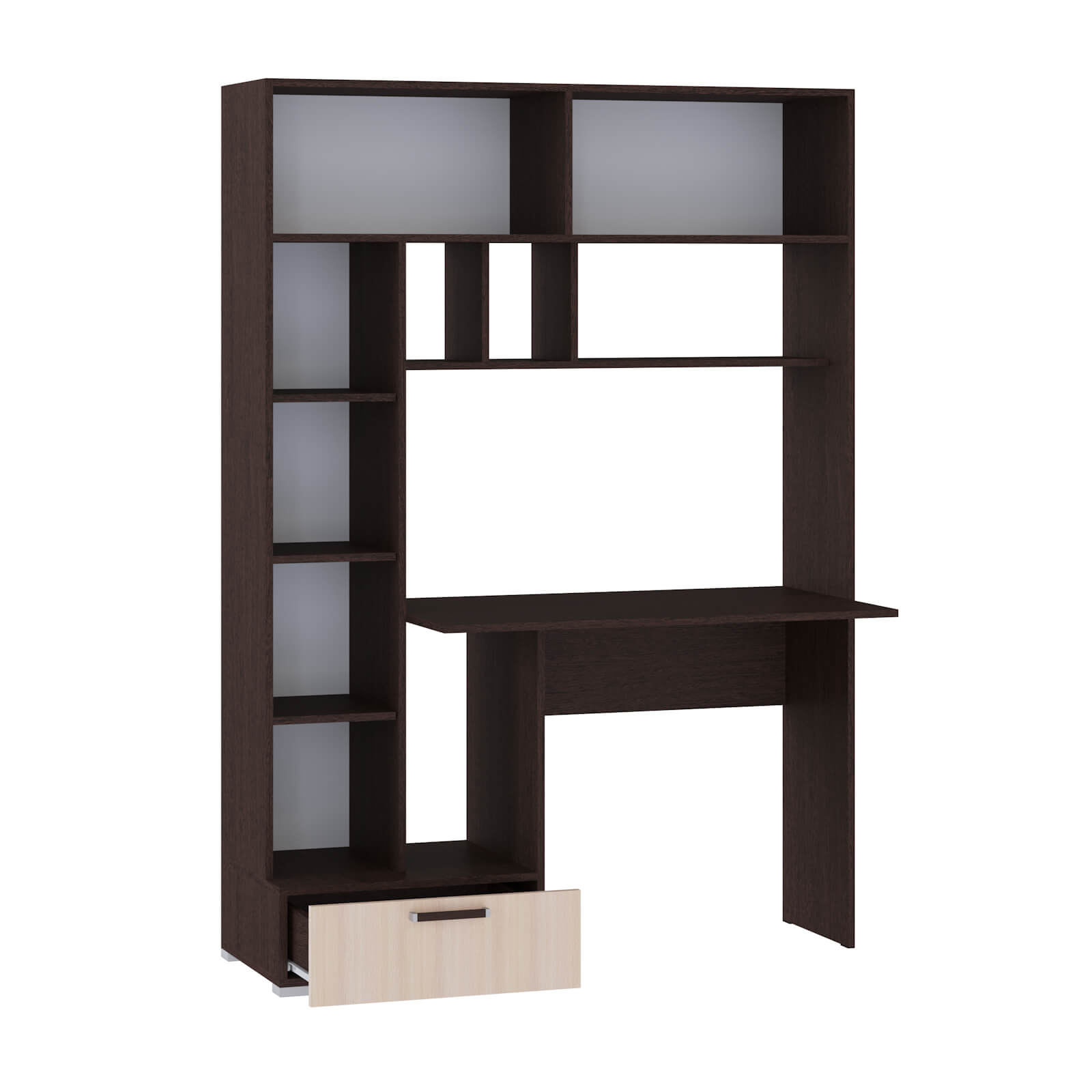 Компьютерный стол Квартет-11 венге/дуб молочный