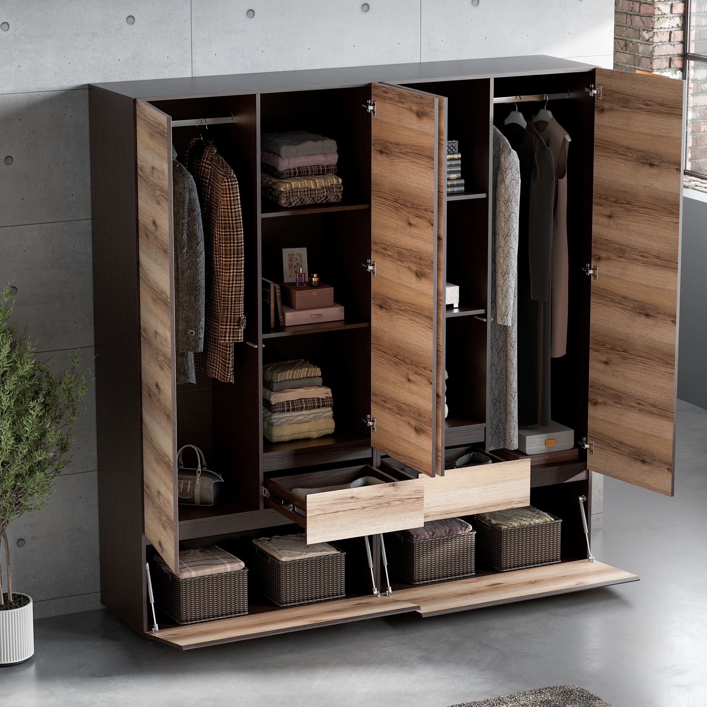 МС "Берген" Шкаф двухстворчатый